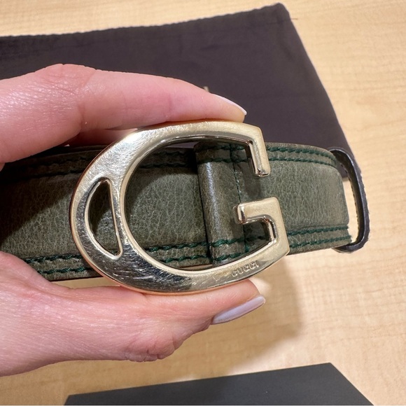 Gucci Women’s Belt 80 Green Color - Picture 3 of 5